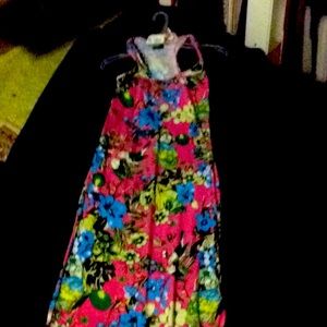 Never worn full length floral dress